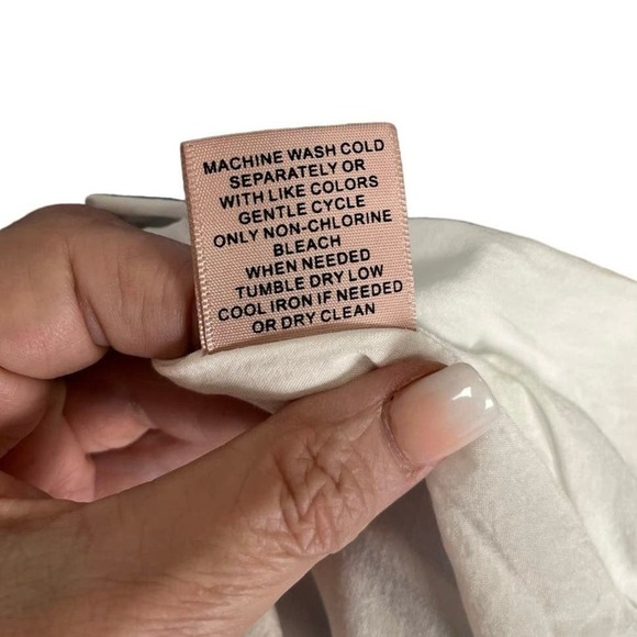 Philosophy Linen Dress with Belt, Blue & White Stripes, Medium - Picture 6 of 8